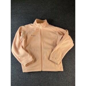Columbia Jacket Womens Large Pink Fleece Full Zip Lightweight Outdoor